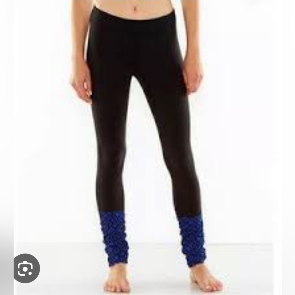 Lucy Black and Blue Leggings